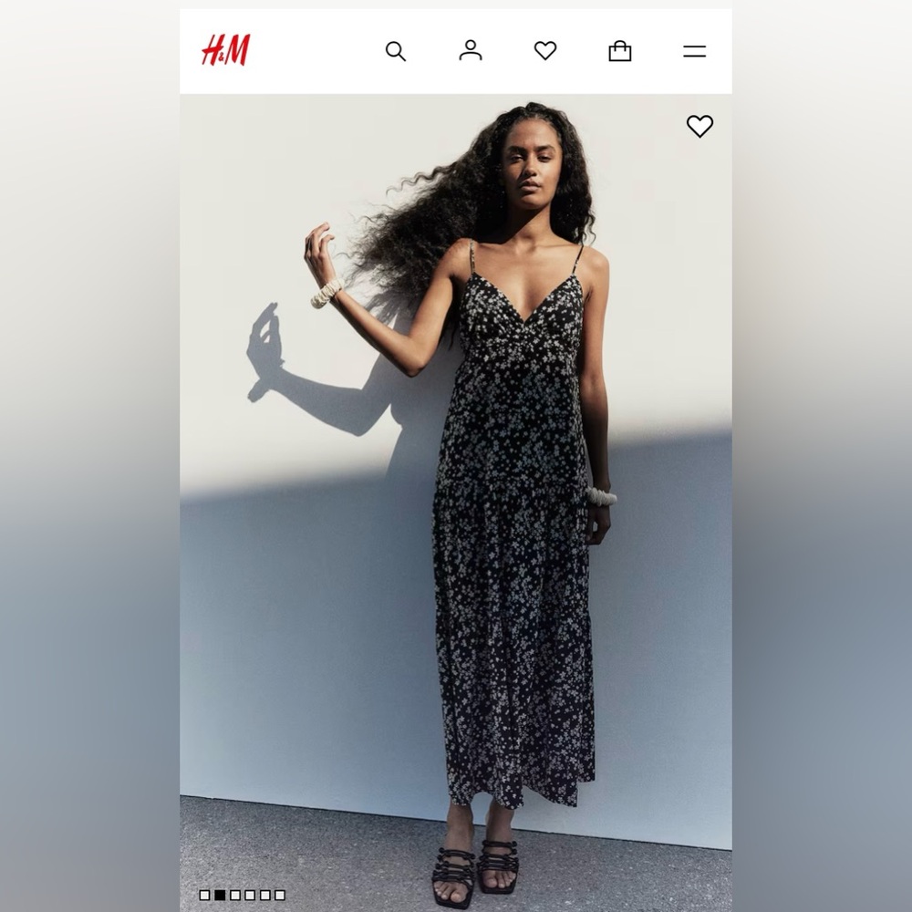 H&M Long strappy maxi dress/ size m/ SLEEVELESSโญ๏ธ Host Pick